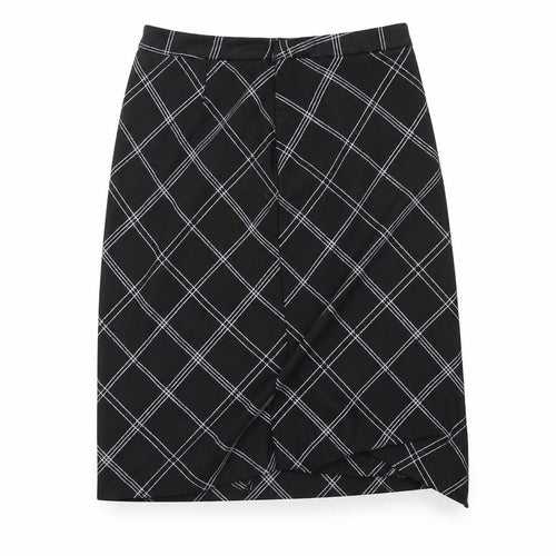 M&Co Womens Black   A-Line Skirt Size 14