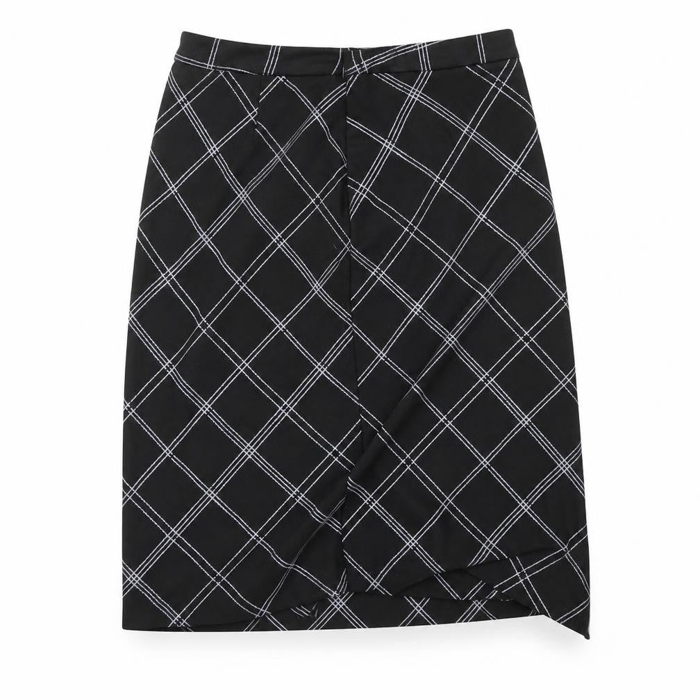 M&Co Womens Black   A-Line Skirt Size 14