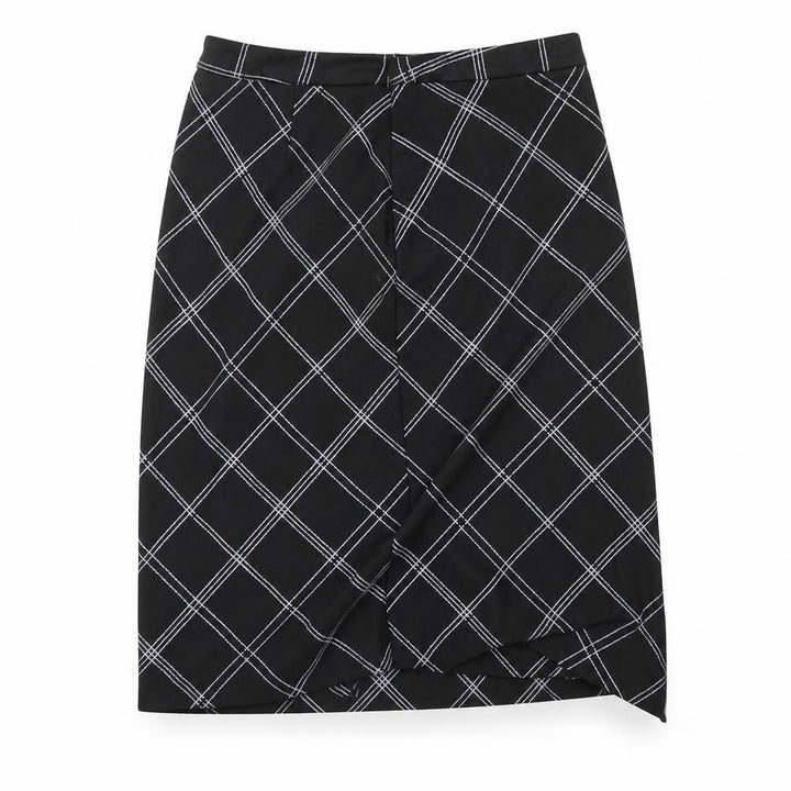 M&Co Womens Black A-Line Skirt Size 14