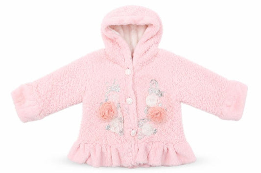 Front view of Acme girls’ pink jacket, size 6, years