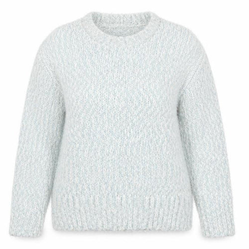 Isle Essentials Womens White   Pullover Sweatshirt Size M