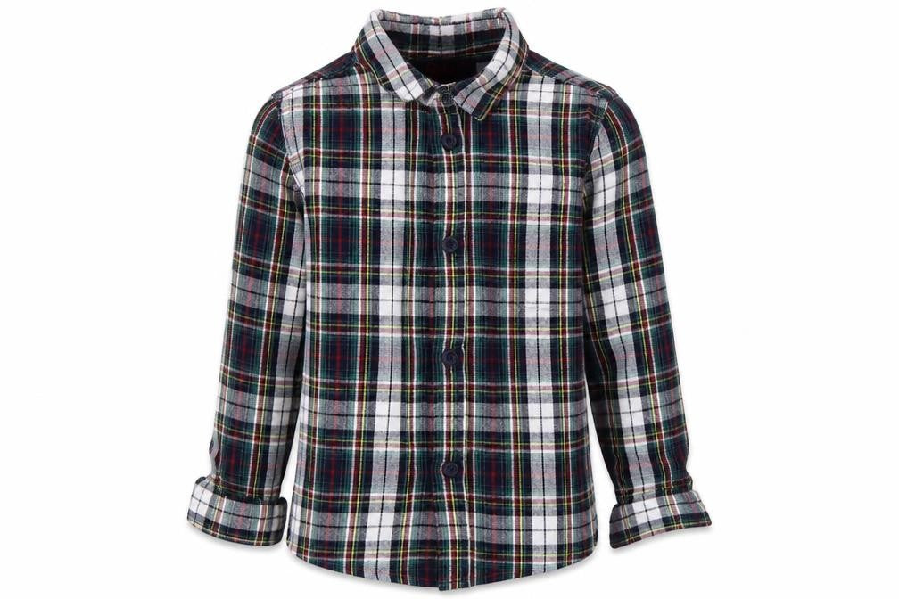 Rebel Boys Multicoloured Check  Basic Button-Up Size 4-5 Years