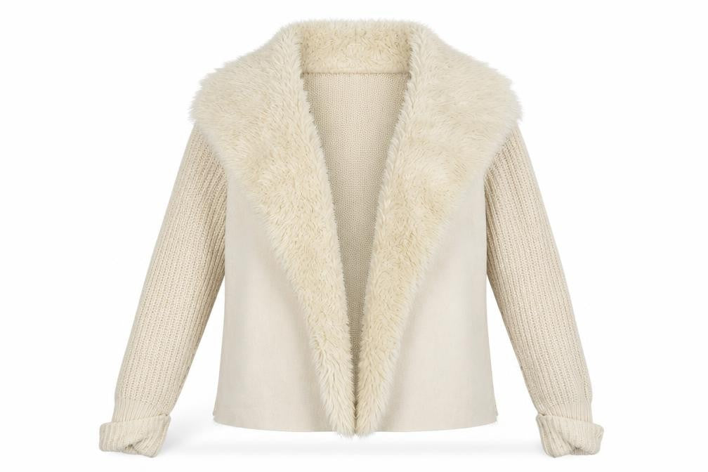 F&F Womens White   Jacket Coatigan Size 10