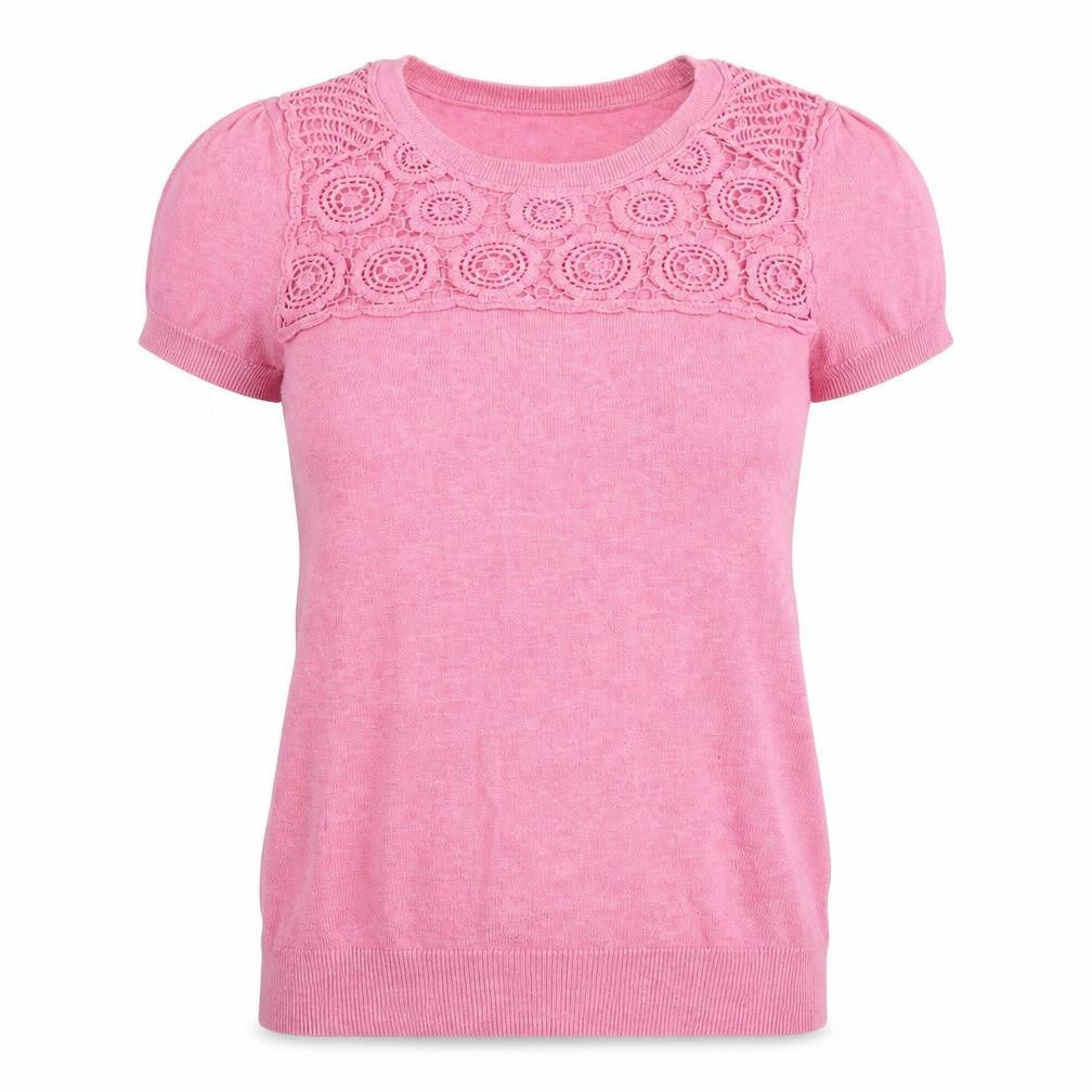 Topshop Womens Pink  Knit Pullover Jumper Size 6
