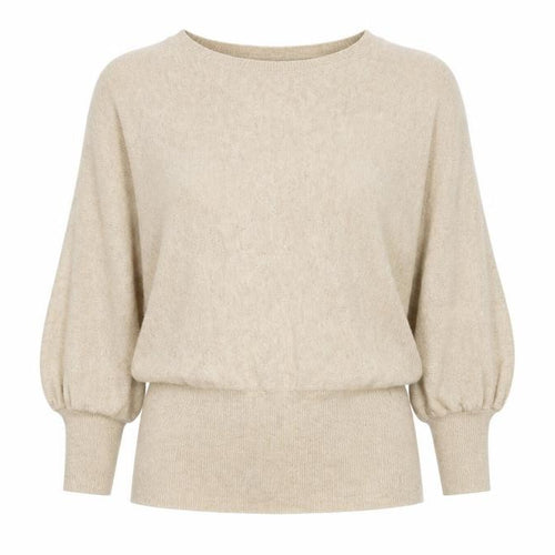Mizumi Womens Beige  Knit Pullover Jumper Size M