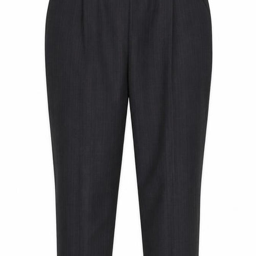 BM Womens Grey Striped  Trousers  Size 20 L26 in