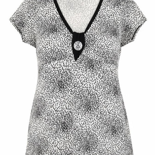 Michele Monetti Womens Black   Basic T-Shirt Size L