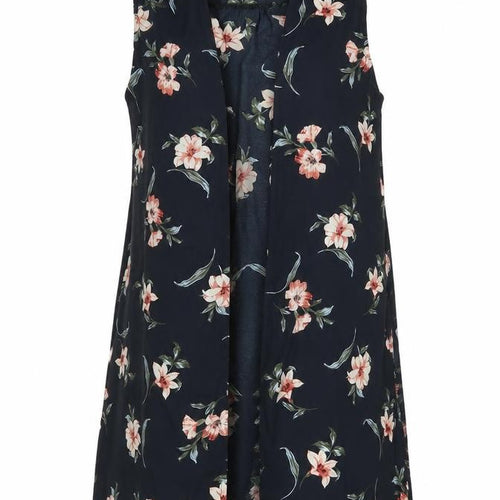 New Look Womens Blue Floral  Cardigan Jumper Size 8