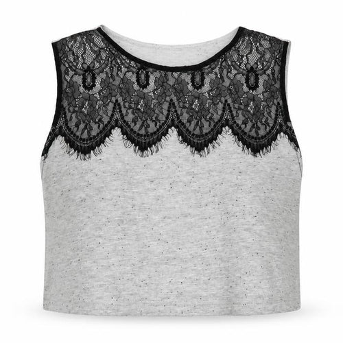 Topshop Womens Grey   Basic Tank Size 10