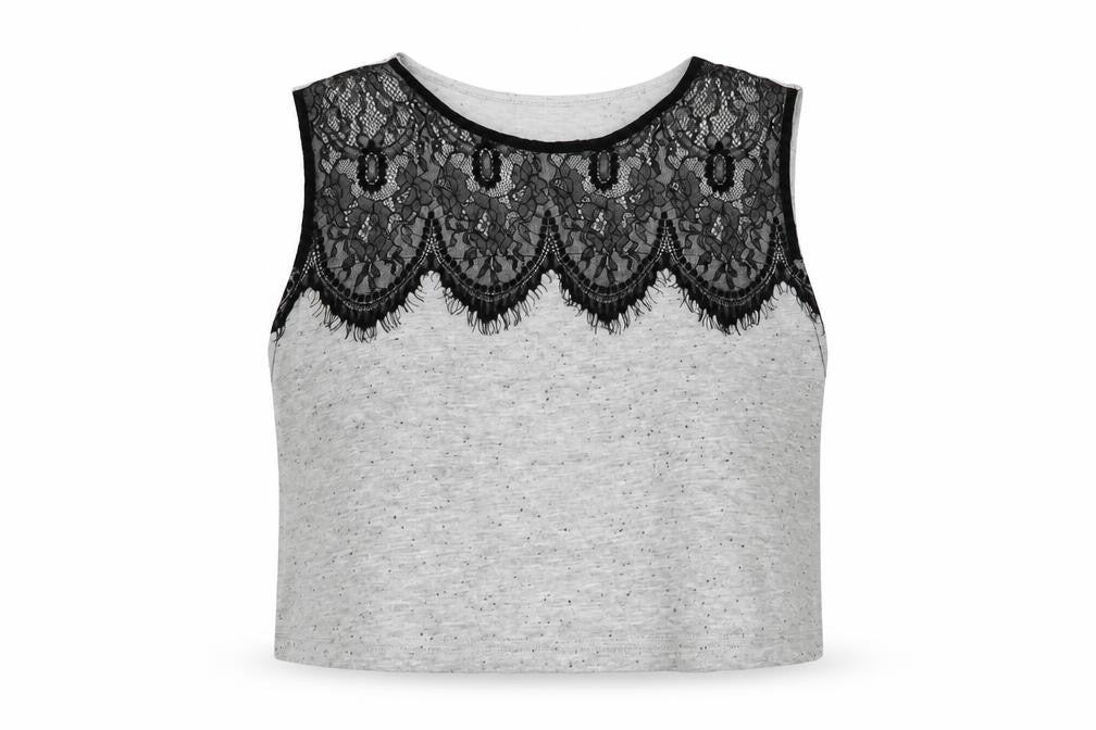 Topshop Womens Grey   Basic Tank Size 10