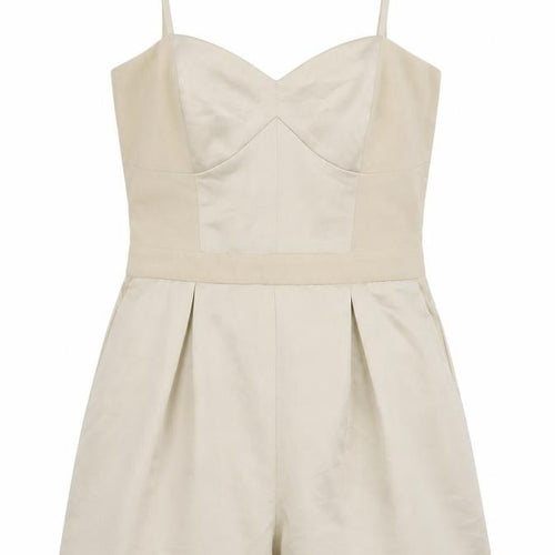 Topshop Womens Beige   Romper One-Piece Size 8