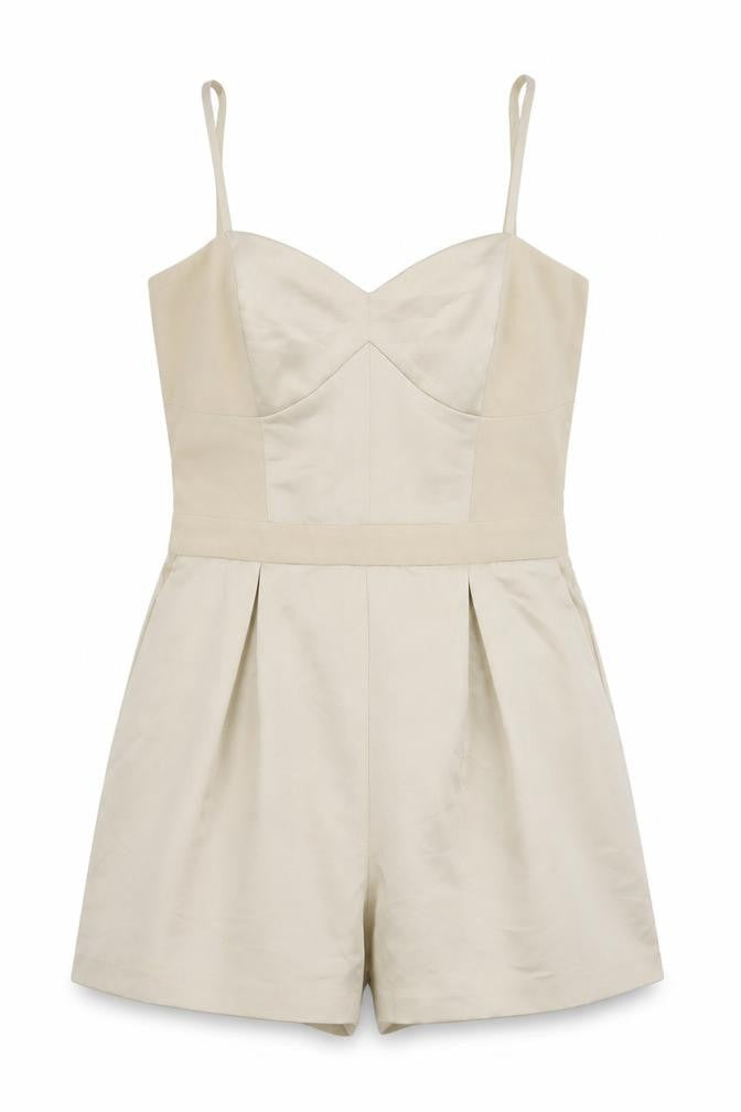 Topshop Womens Beige   Romper One-Piece Size 8