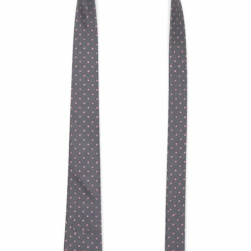 Preworn Mens Multicoloured Polka Dot  Slim Tie Tie One Size