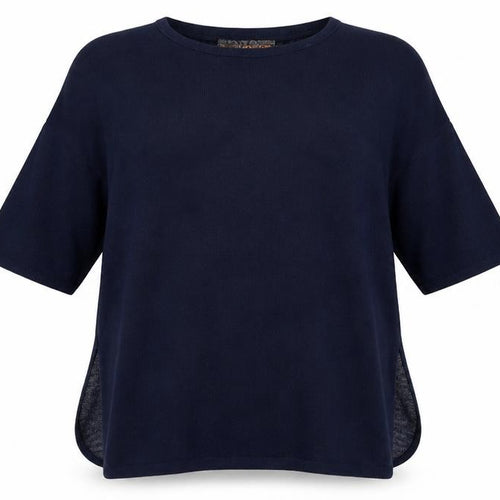 QED London Womens Blue Check  Pullover Jumper Size S