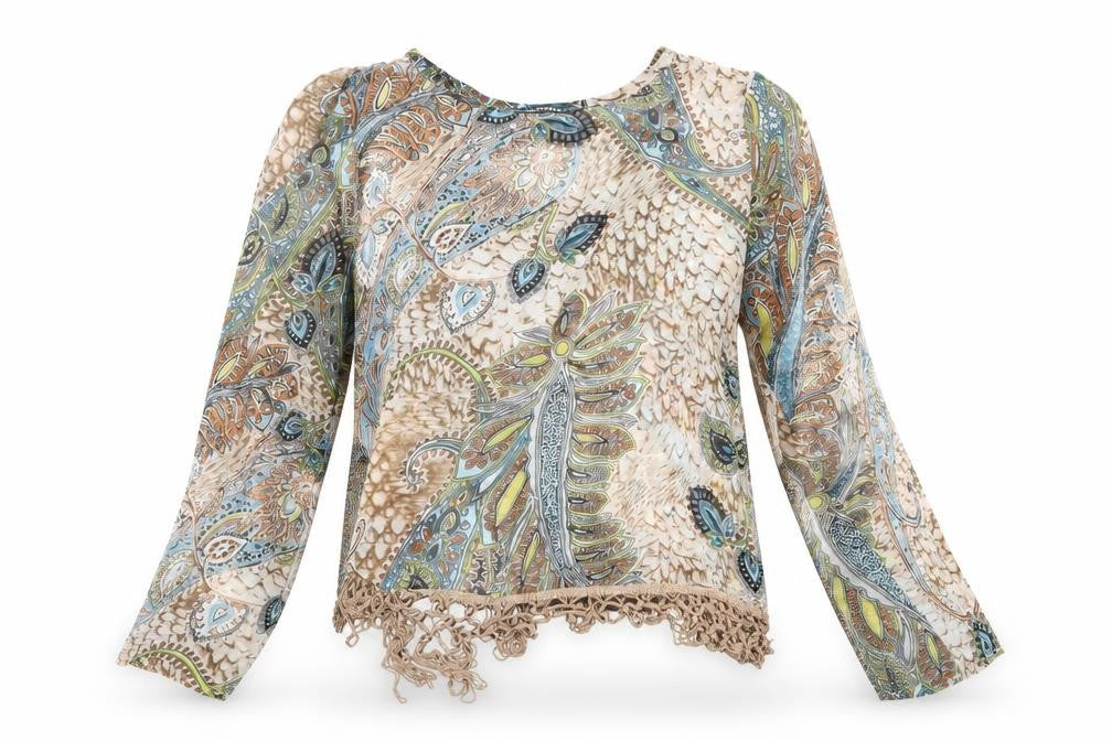 Minimum Womens Multicoloured Paisley  Basic Blouse Size S