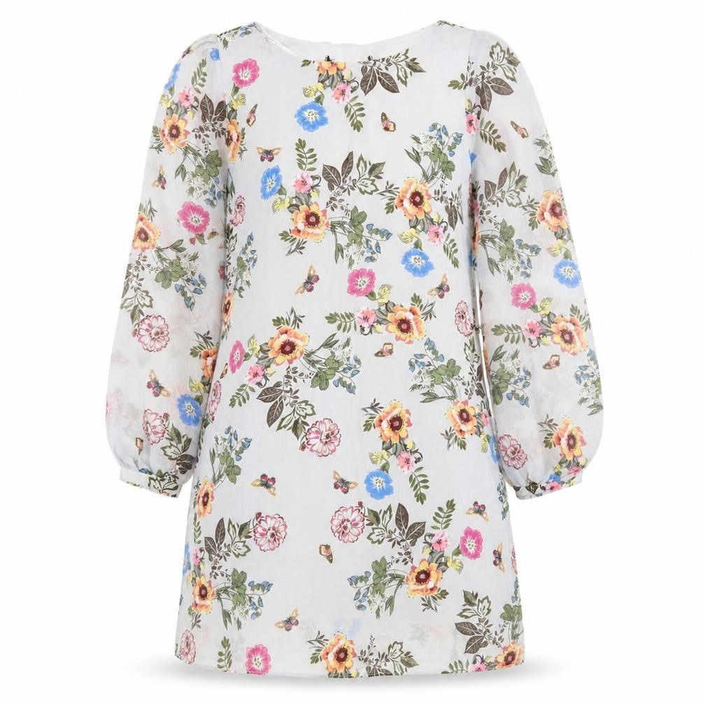 Preworn Womens Multicoloured Floral  A-Line  Size 10