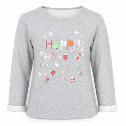 Matalan Womens Grey   Pullover Sweatshirt Size S  - christmas