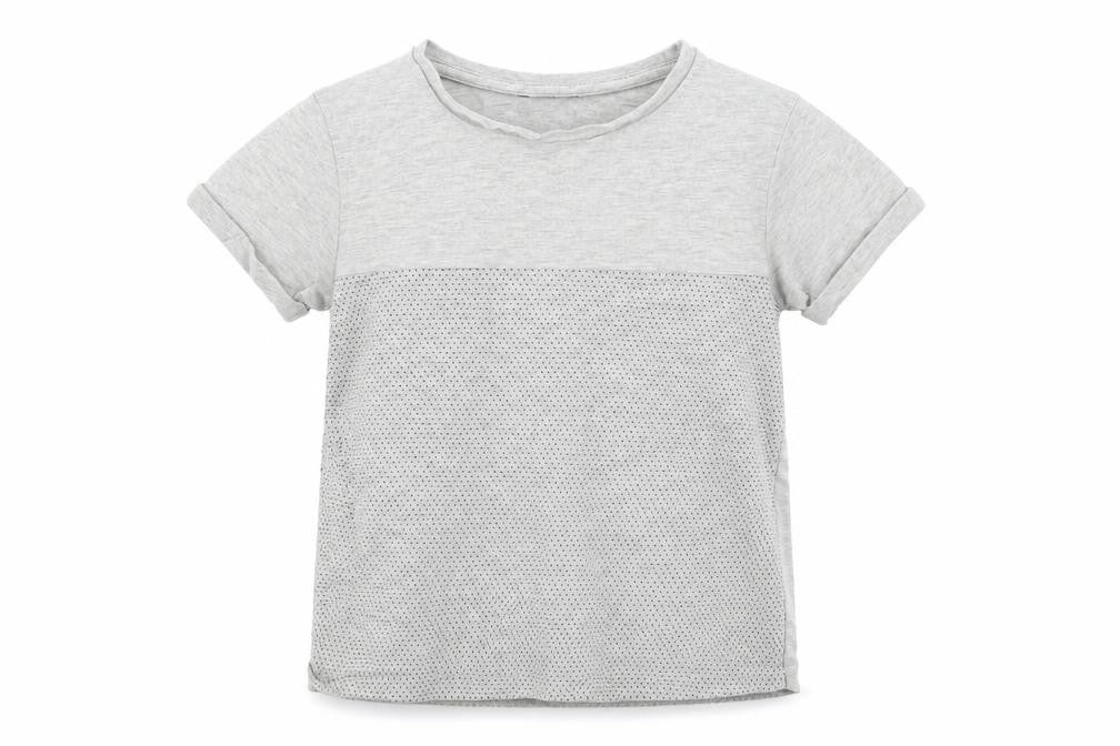 George Boys Grey Polka Dot  Basic T-Shirt Size 7-8 Years