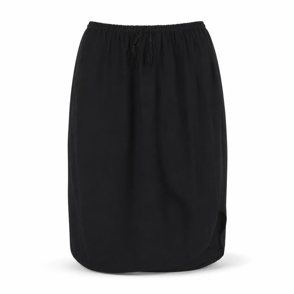 Front view of H&M women’s black straight & pencil skirt, size UK 10