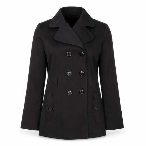 DEBINHAMS Womens Black   Overcoat Coat Size 10