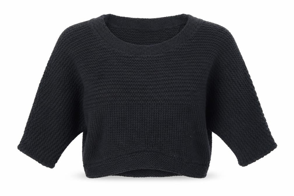 tophop Womens Blue  Knit Pullover Jumper Size 6  - cropped