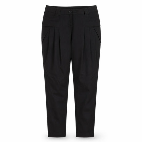 mare sole Womens Black Striped  Trousers  Size 10 L31 in