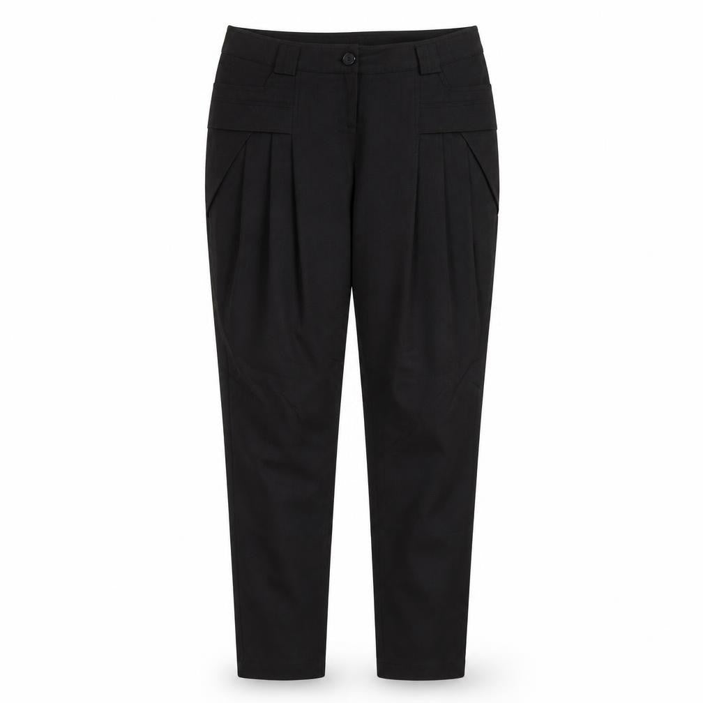mare sole Womens Black Striped  Trousers  Size 10 L31 in