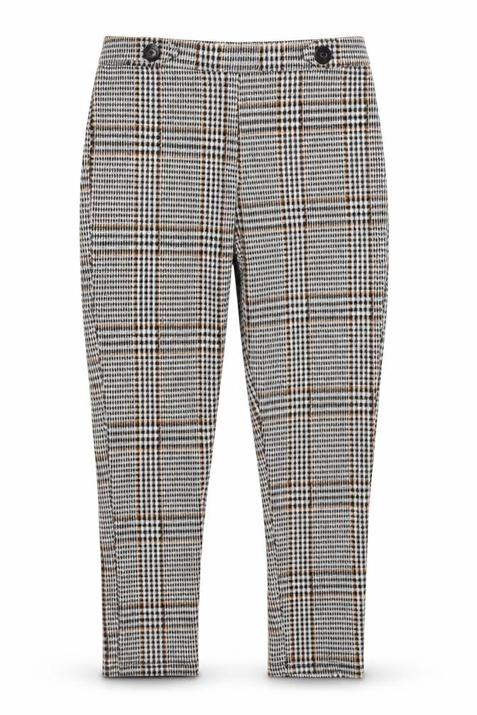 Front view of Next girls’ black camouflage capri trousers, size 9, years