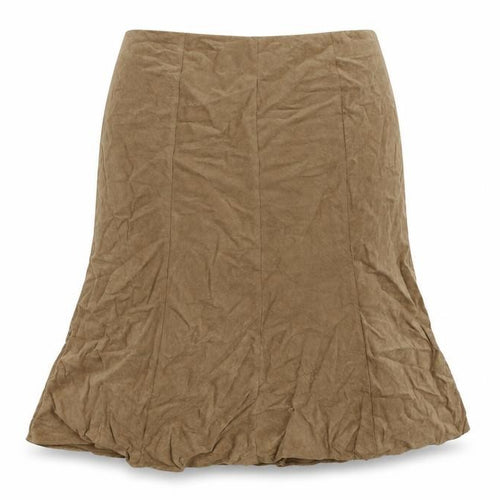 isle Womens Beige Striped Velour Tulip Skirt Size 20