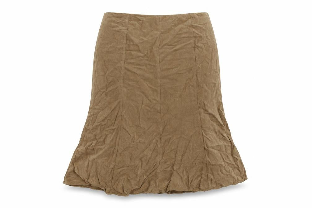 isle Womens Beige Striped Velour Tulip Skirt Size 20