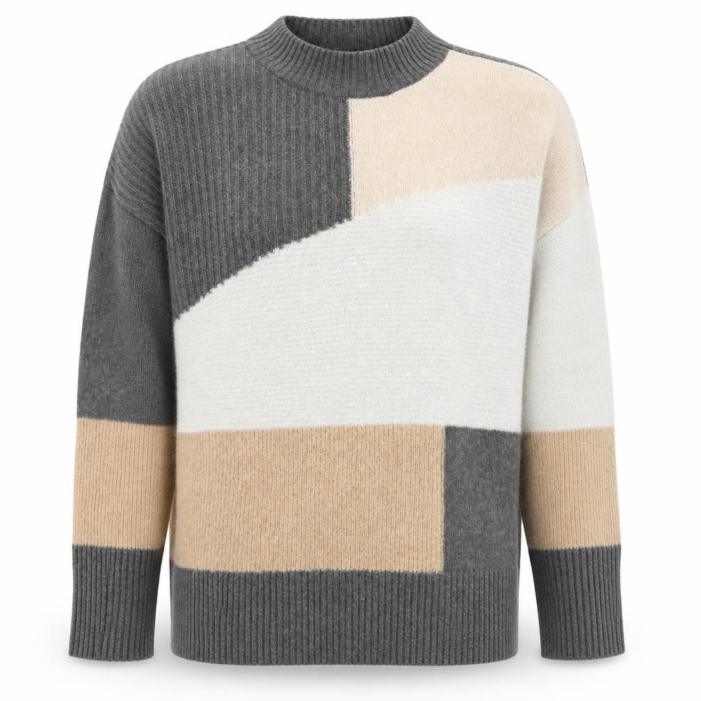 New Look Womens Beige Striped  Pullover Jumper Size L