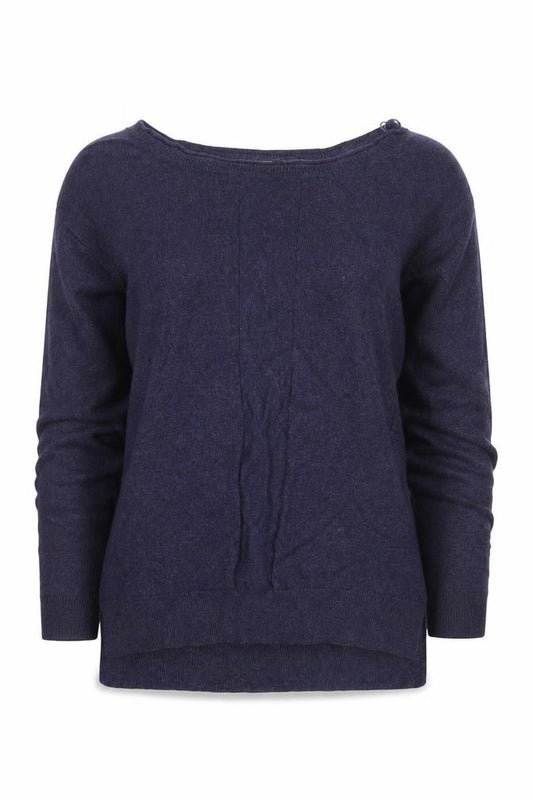 Front view of F&F women’s blue jumper, size UK 6
