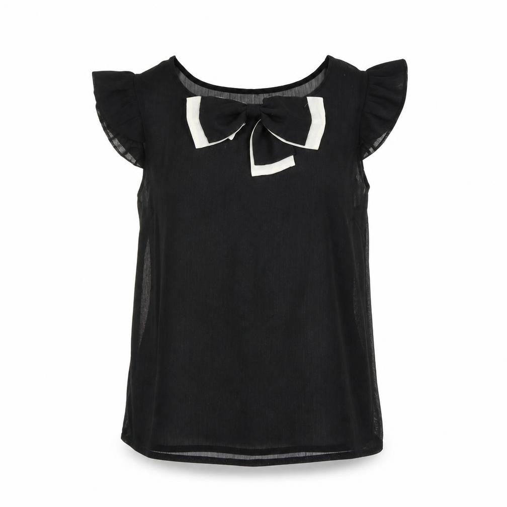 Front view of Atmosphere women’s black basic tank, size UK 10