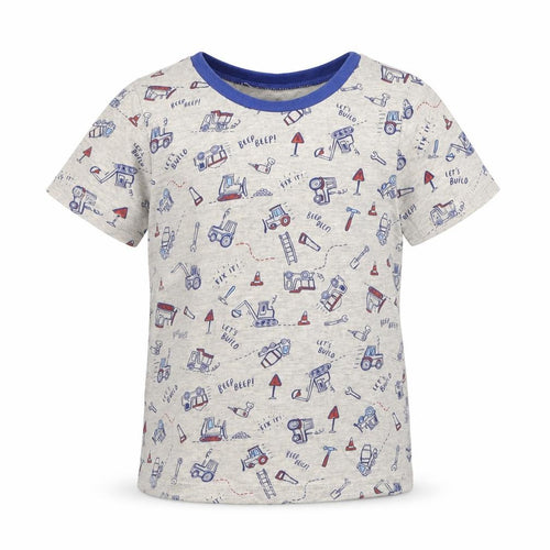 George Boys Grey Polka Dot  Basic T-Shirt Size 2-3 Years