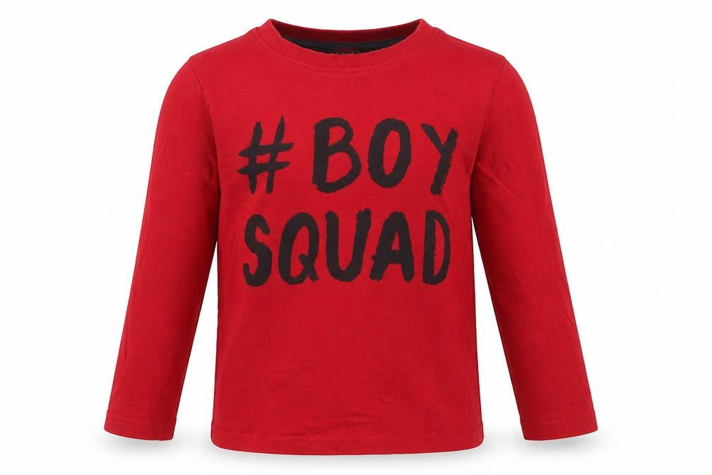 George Boys Red   Basic T-Shirt Size 2-3 Years