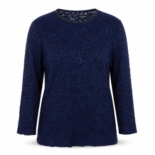 Front view of d by women’s blue basic blouse, size UK 18