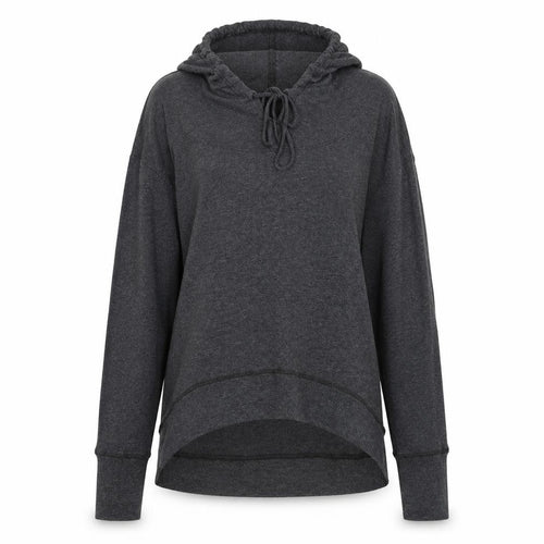 Poof Womens Grey   Pullover Hoodie Size L