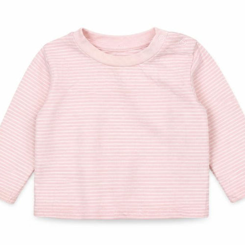 Very Girls Pink Striped  Basic T-Shirt Size 6-9 Months