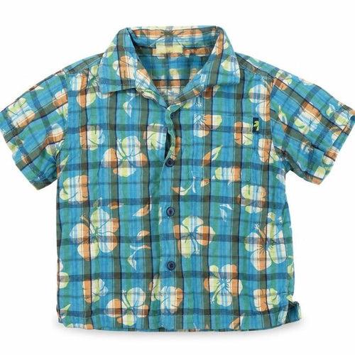 Cherokee Boys Blue Check  Basic Casual Size 18-24 Months