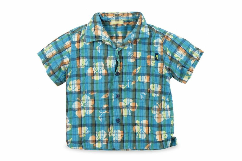 Cherokee Boys Blue Check  Basic Casual Size 18-24 Months