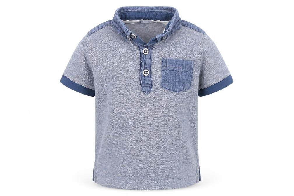 George Boys Blue   Basic Polo Size 18-24 Months