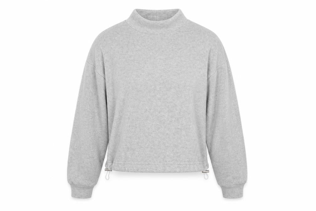 Front view of Primark women’s grey jumper, size UK 4