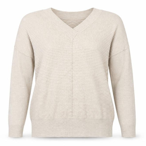 F&F Womens Beige  Knit Pullover Jumper Size 12
