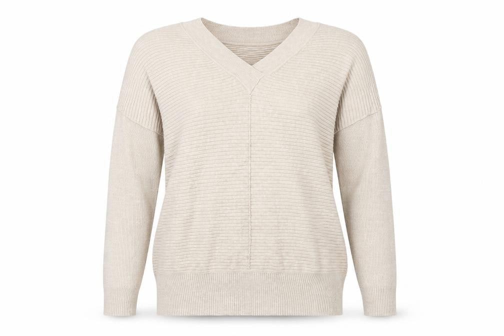 F&F Womens Beige  Knit Pullover Jumper Size 12