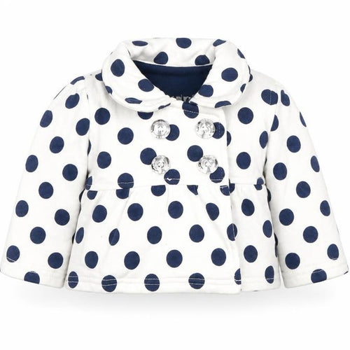 early days Girls White Polka Dot  Jacket  Size 3-6 Months