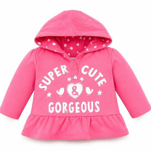 F&F Girls Pink   Pullover Jumper Size 3-6 Months  - hoodie