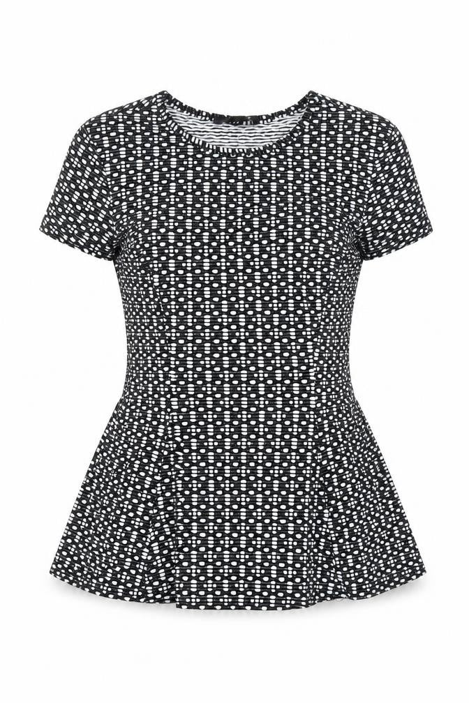 Front view of Primark women’s black basic blouse, size UK 10