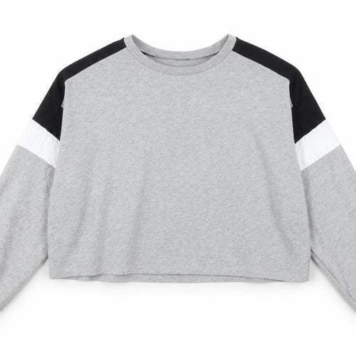 Divided by H&M Womens Grey   Pullover Sweatshirt Size XL  - CROPPED