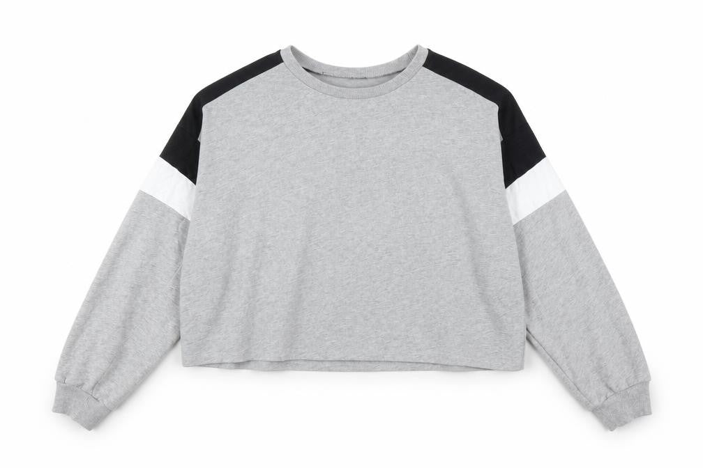 Divided by H&M Womens Grey   Pullover Sweatshirt Size XL  - CROPPED