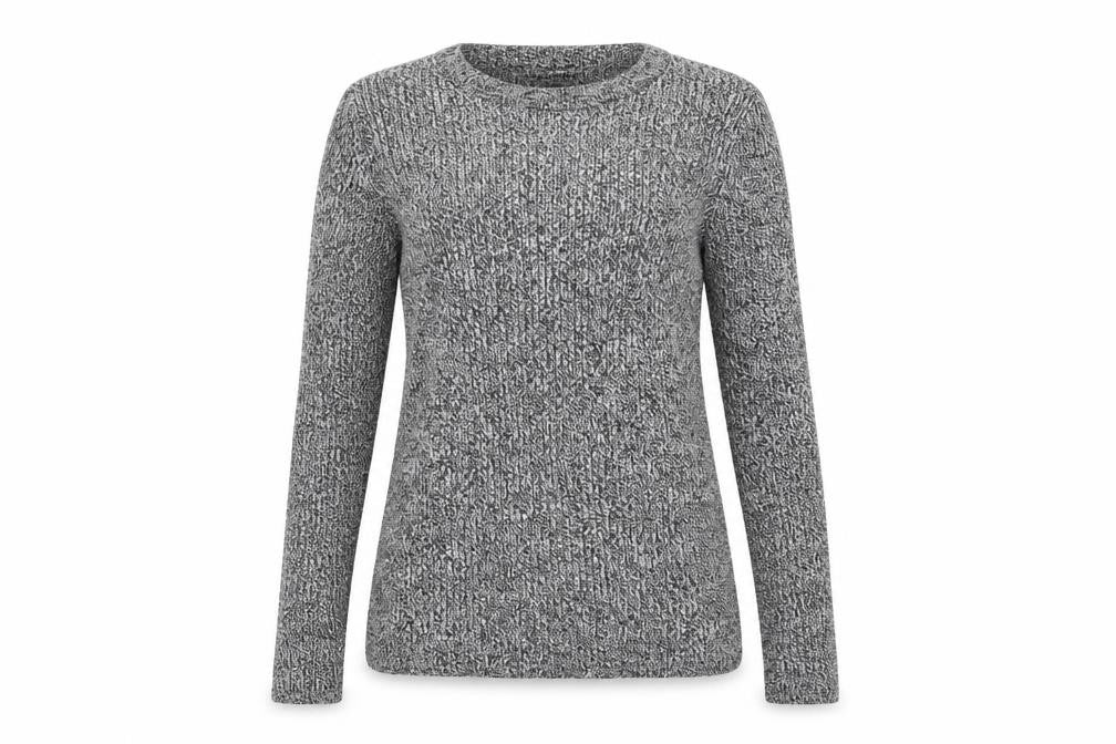 Front view of H&M women’s grey jumper, size XS